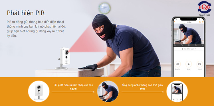 IPC-K22P Camera wifi cố định 2.0MP tích hợp PIR
